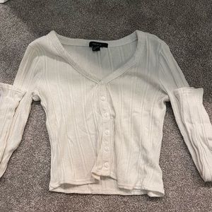 Long sleeve ribbed crop top